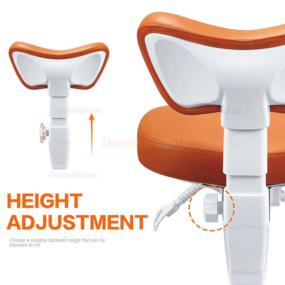 TYTC PLST-060 Ergonomic Dental Operator Assistant Chair Dentist Stool with Backrest Adjustable